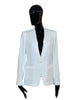 Single-breasted techno crepe jacket