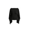 Top in maglia con maniche a mantellina
