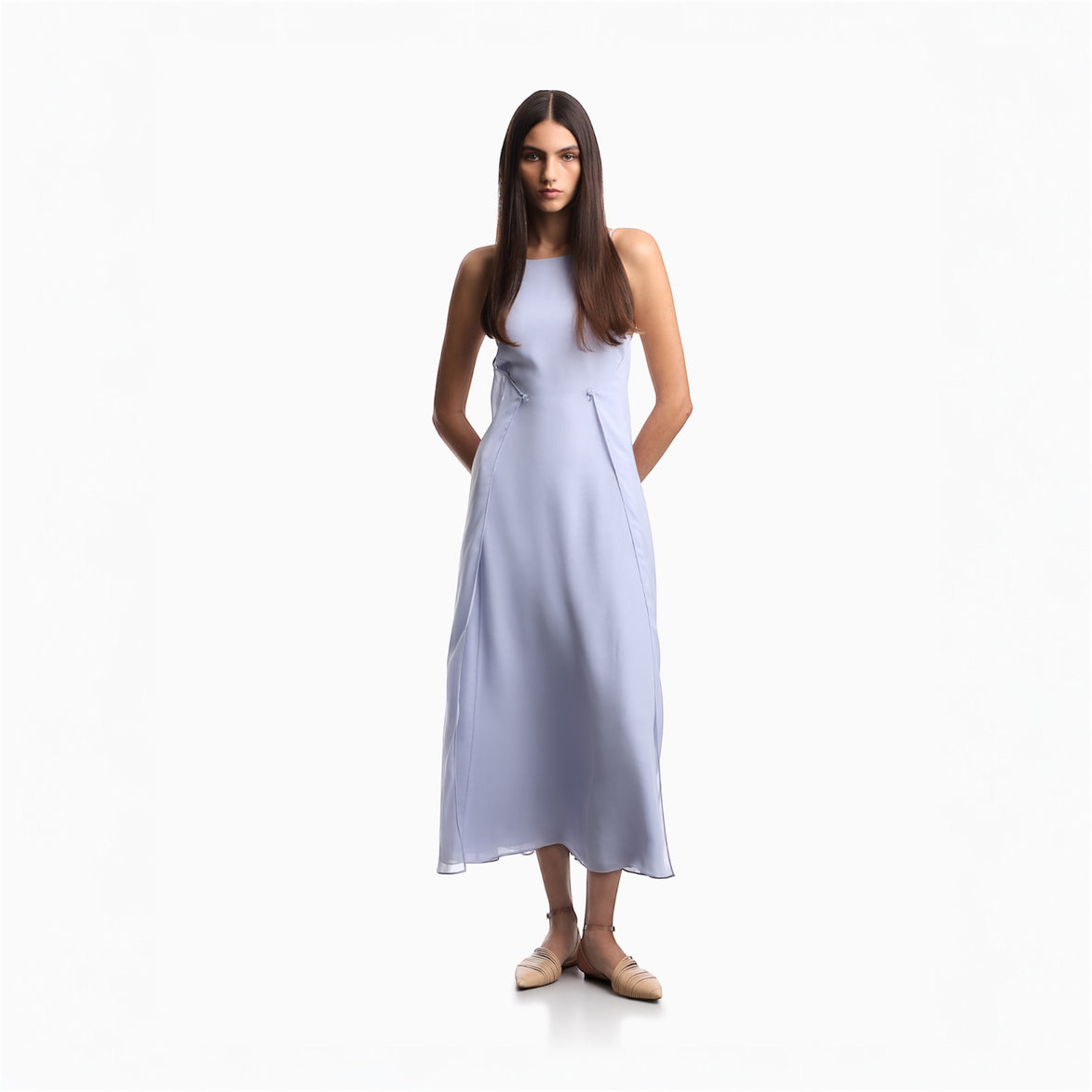 Abito georgette EW003215AF10209U9341 EMPORIO ARMANI