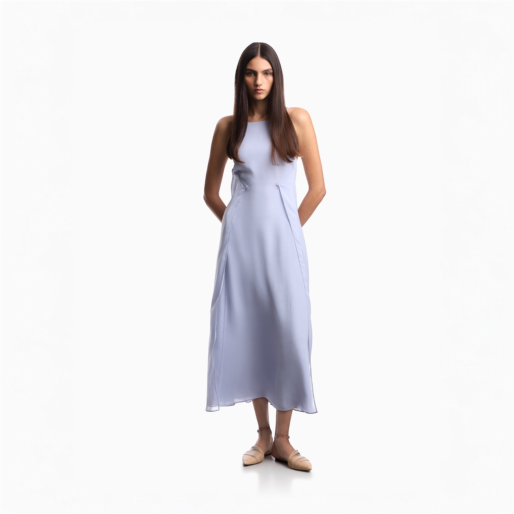 Abito georgette EW003215AF10209U9341 EMPORIO ARMANI