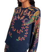 Keyhole Blouse WRJA0162AKG23X0883 ETRO