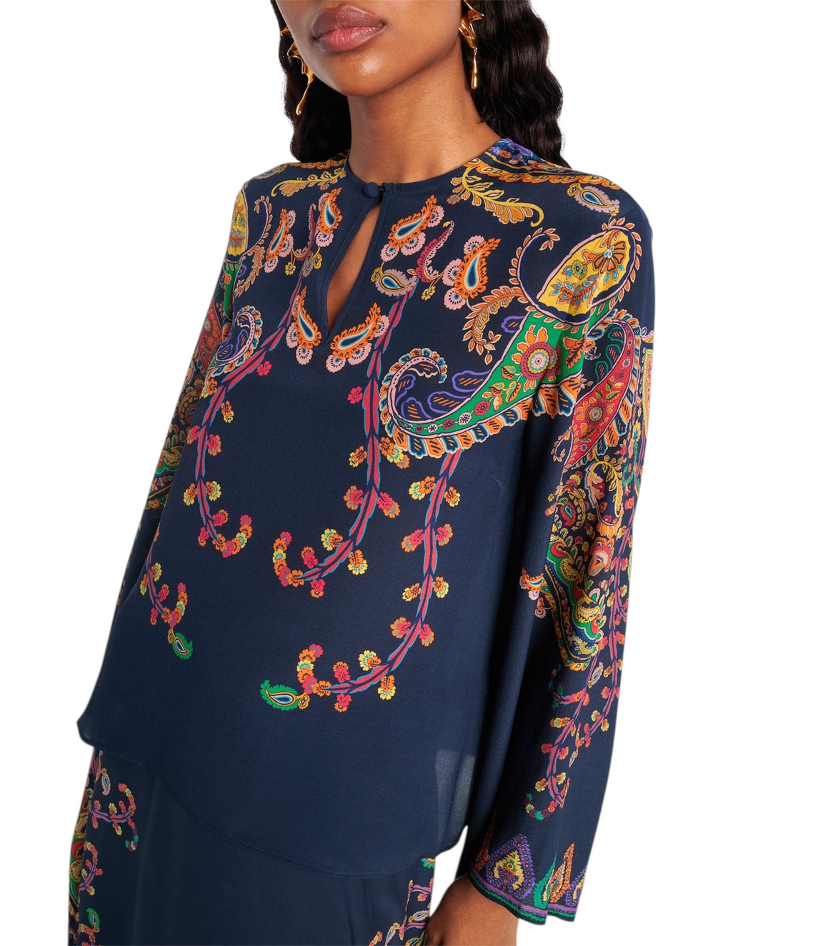 Keyhole Blouse WRJA0162AKG23X0883 ETRO