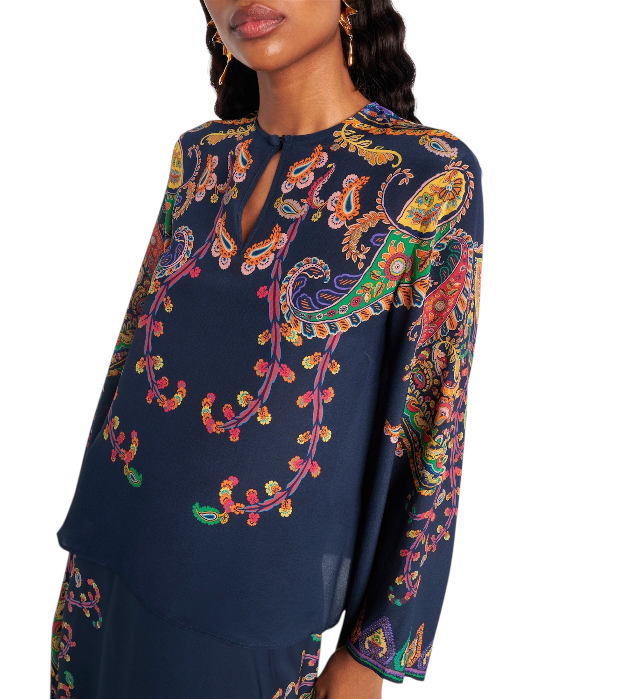 Keyhole Blouse WRJA0162AKG23X0883 ETRO