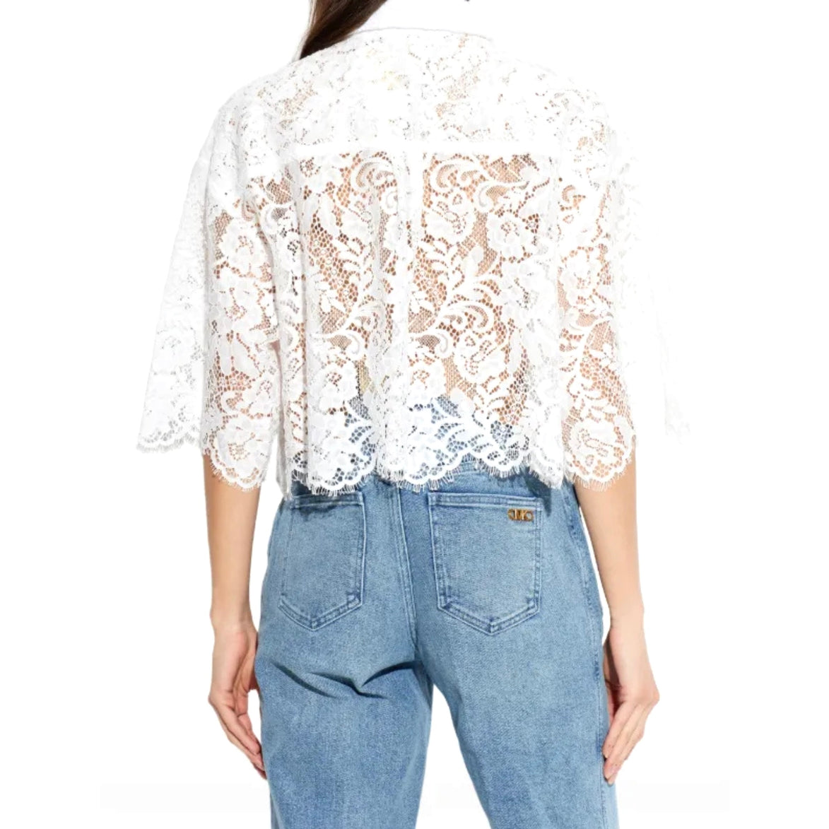 Son Flwr V Neck Shift Dresscorded Laces SS Shirt MS6410KQ9100 MICHAEL KORS