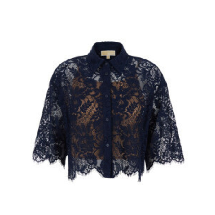 Son Flwr V Neck Shift Dresscorded Laces SS Shirt MS6410KQ9409 MICHAEL KORS