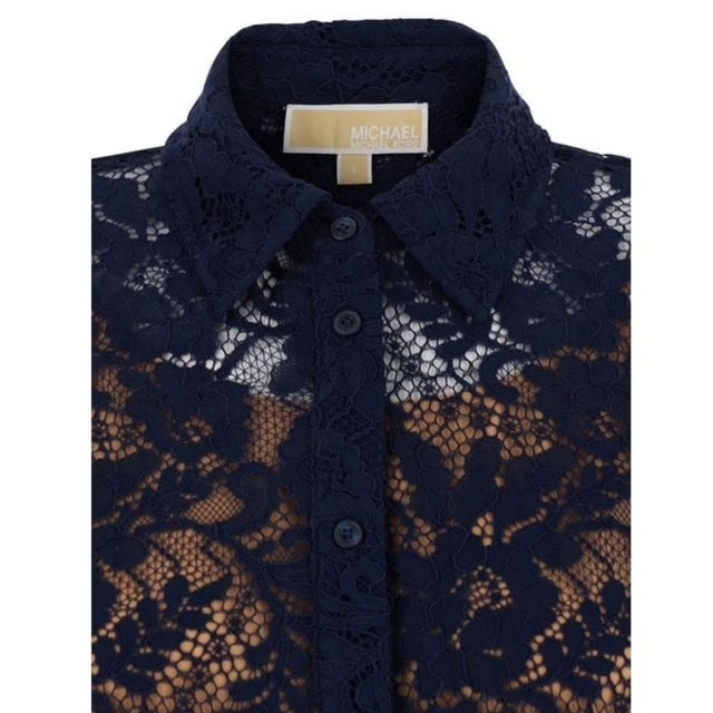 Son Flwr V Neck Shift Dresscorded Laces SS Shirt MS6410KQ9409 MICHAEL KORS
