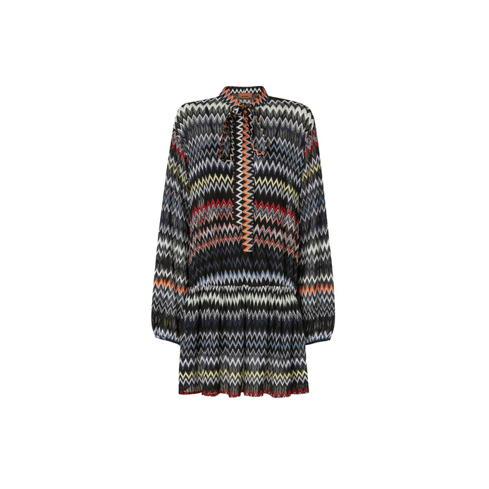 Mini-abito zig zag con fiocco DS26SG09BR0150S91RR MISSONI
