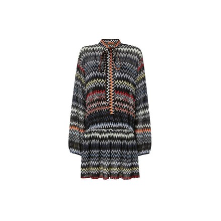 Mini-abito zig zag con fiocco DS26SG09BR0150S91RR MISSONI