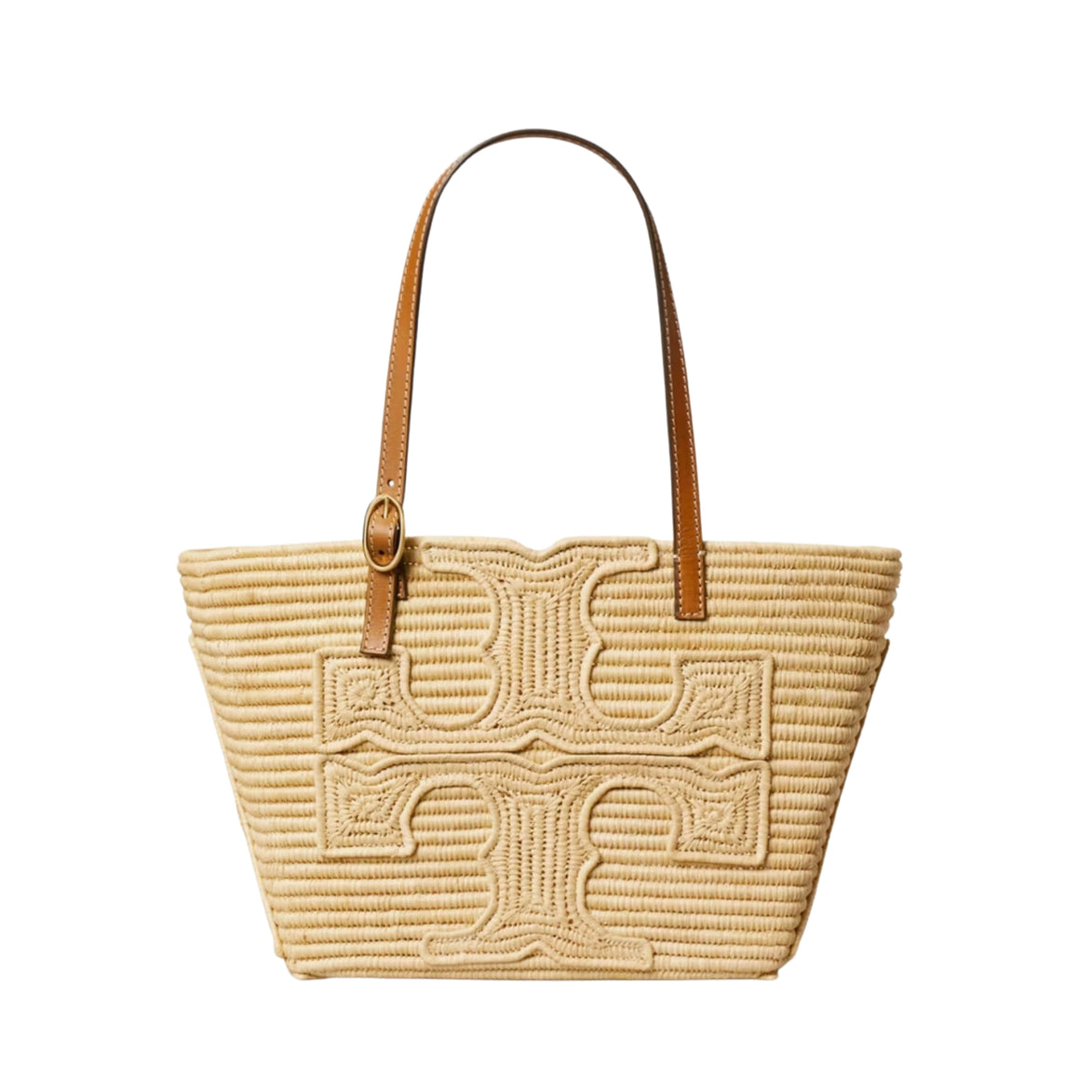 Ella Structured Straw Small Tote 183825254 TORY BURCH