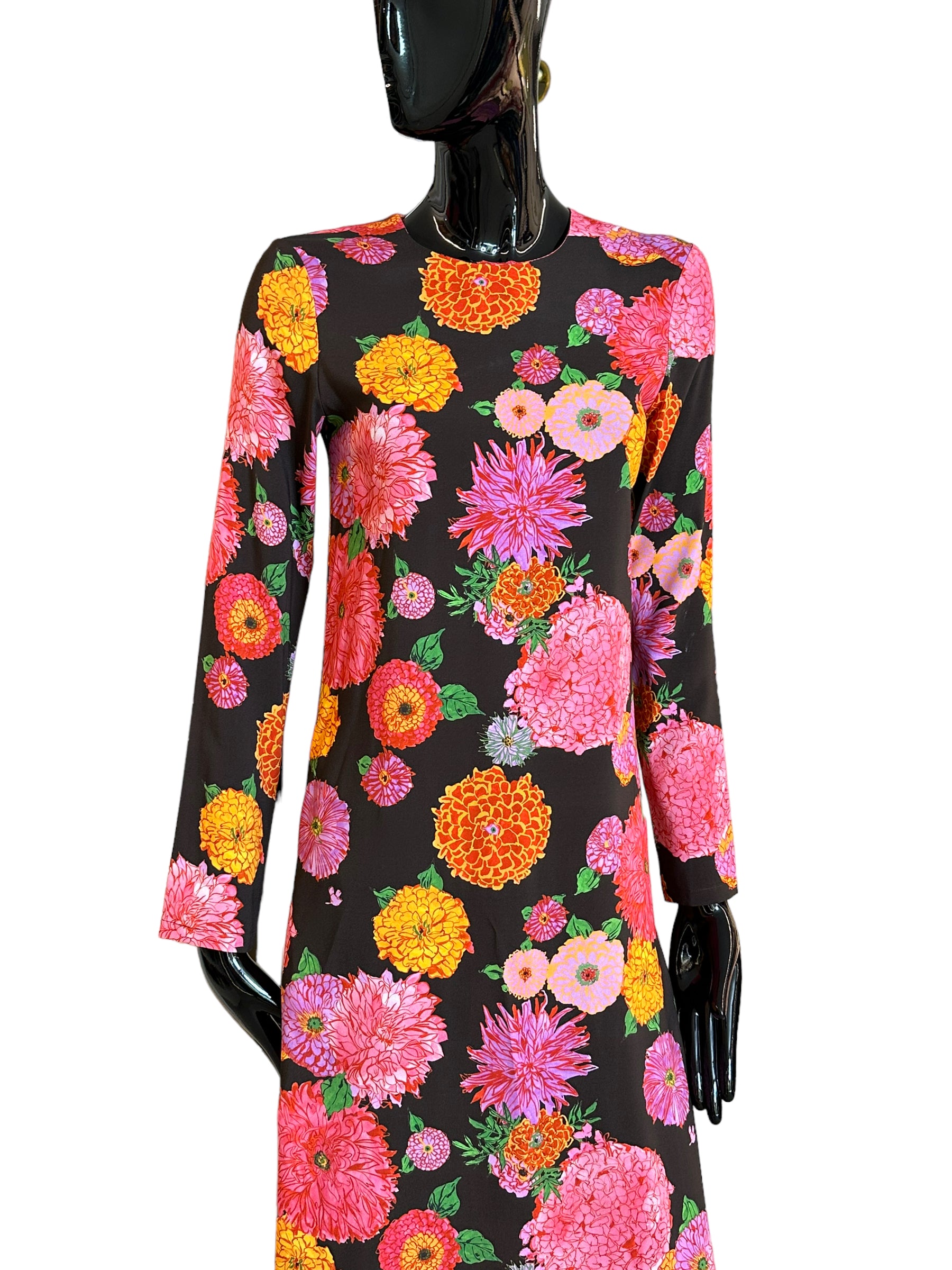 Long Sleeve Swing Dress DRE0184VIS001GYN01BR07 LA DOUBLE J
