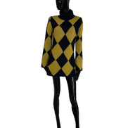 Argyle Mini Dress DRE0605KNI064VA179BL01 LA DOUBLE J