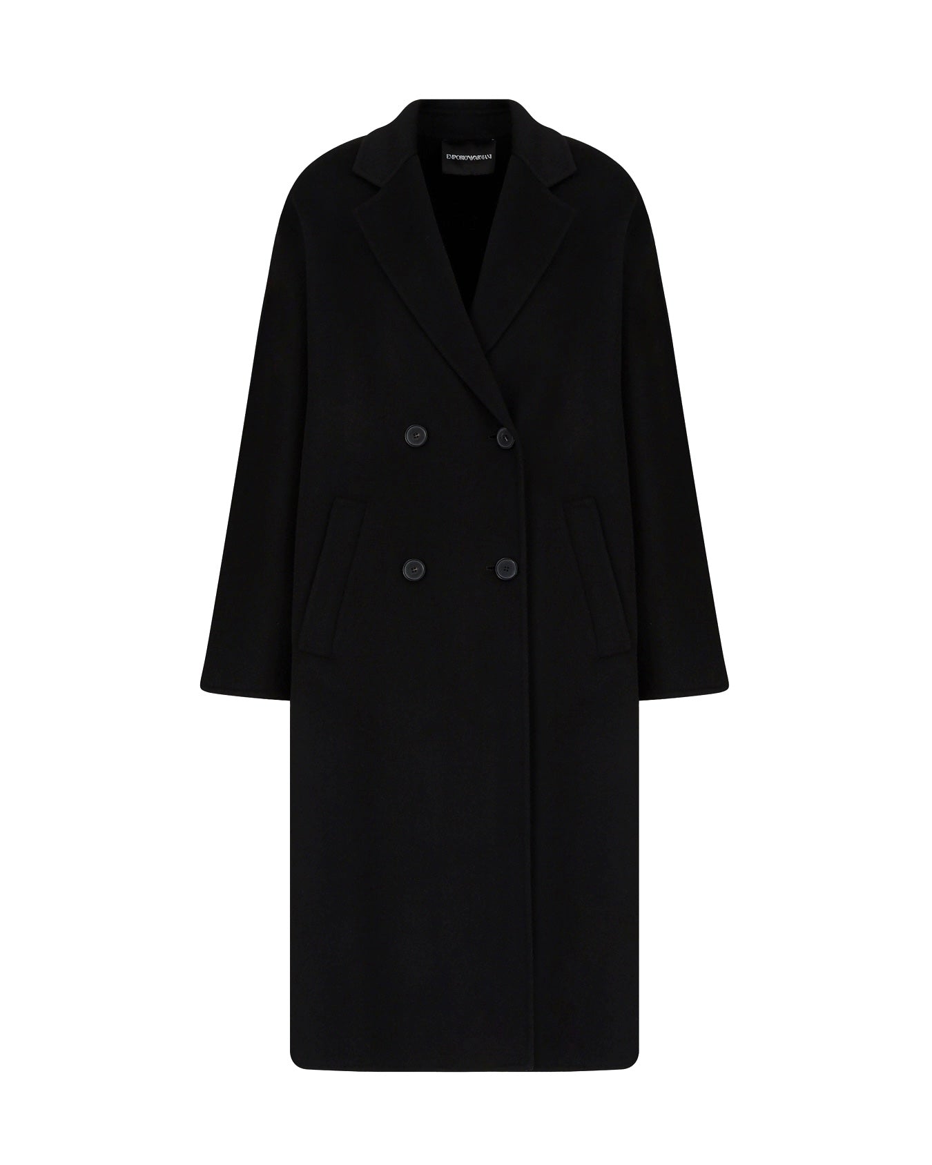 Cappotto doppiopetto in cashemere 8N2L022NWEZ0999 EMPORIO ARMANI