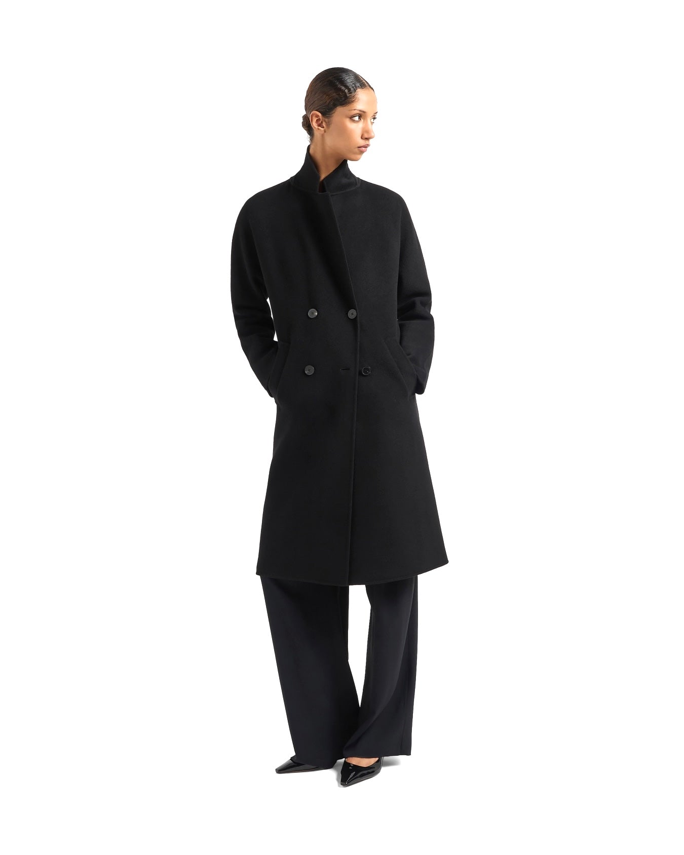 Cappotto doppiopetto in cashemere 8N2L022NWEZ0999 EMPORIO ARMANI