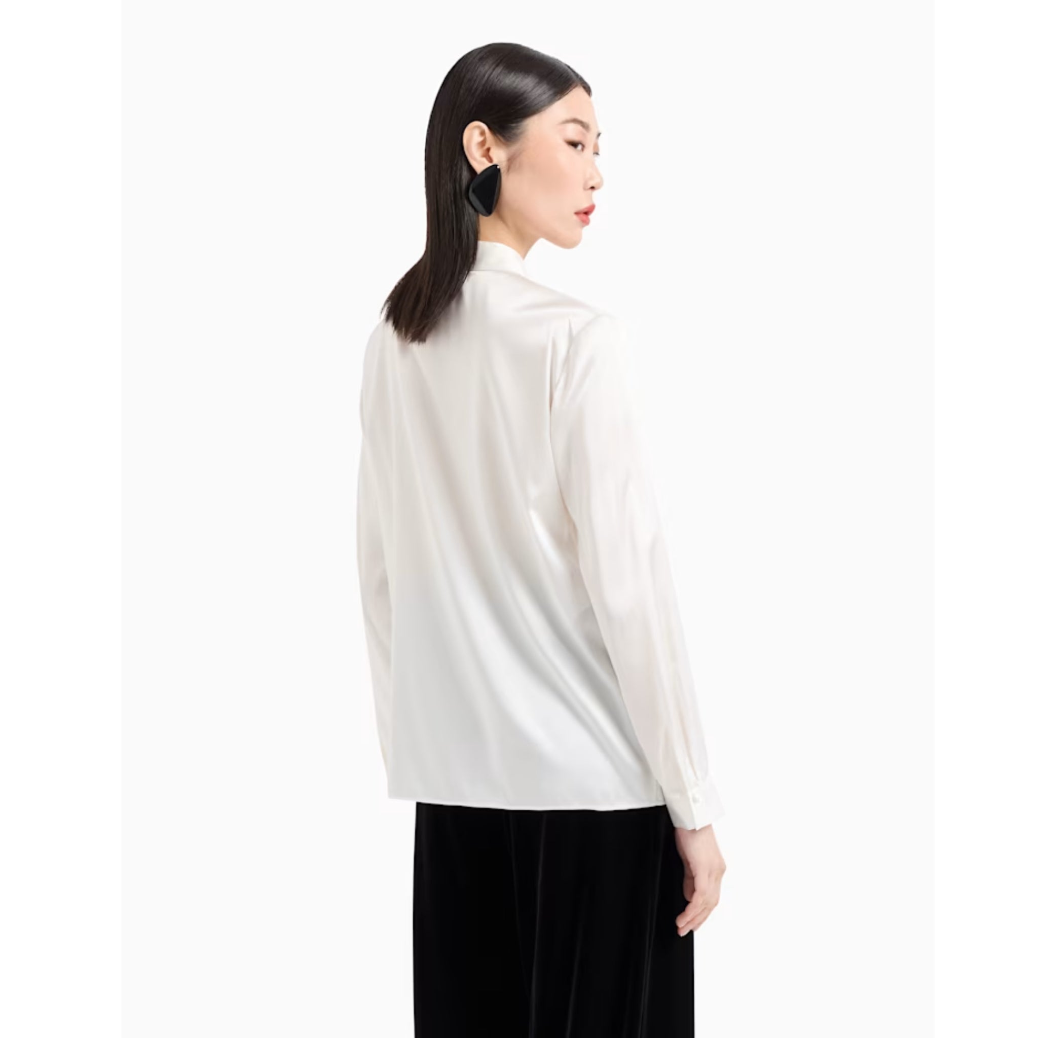 Camicia in raso di seta 