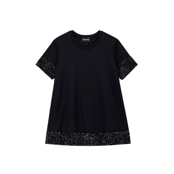 Maglia over in viscosa con paillettes 