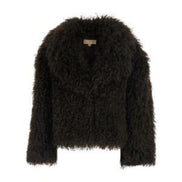 Crop Faux Fur Peacot 