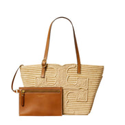 Ella Structured Straw Small Tote 183825254 TORY BURCH