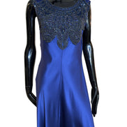 Abito con ricami in satin di seta V043516170290 ALBERTA FERRETTI