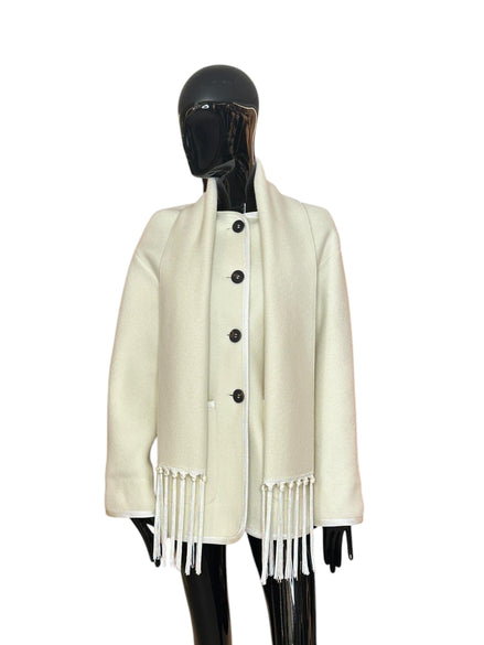 Giaccone in panno lana con sciarpa 132090006 FORTE FORTE