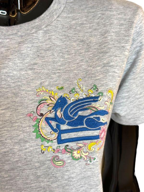 Tshirt pegaso con monogram ricamati WRMA0006AK788S8290 ETRO