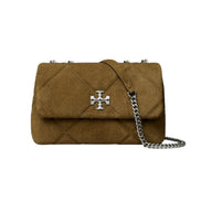 Kira Diamond Quilt Suede Small 169170300 TORY BURCH