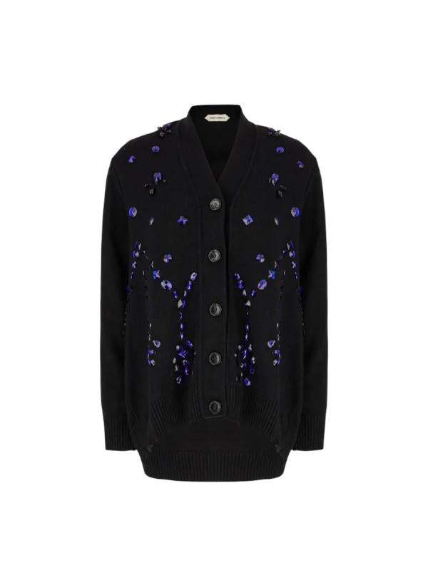 Cardigan Con Cristalli A093766010555 ALBERTA FERRETTI