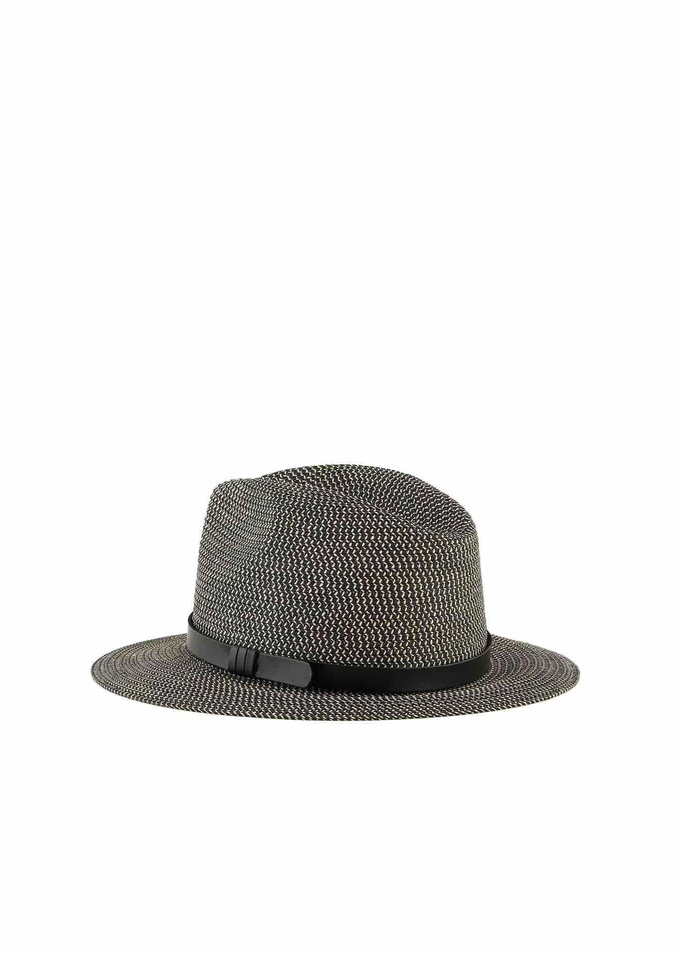 Cappello in papier intrecciato bicolor 6373474R50800020 EMPORIO ARMANI