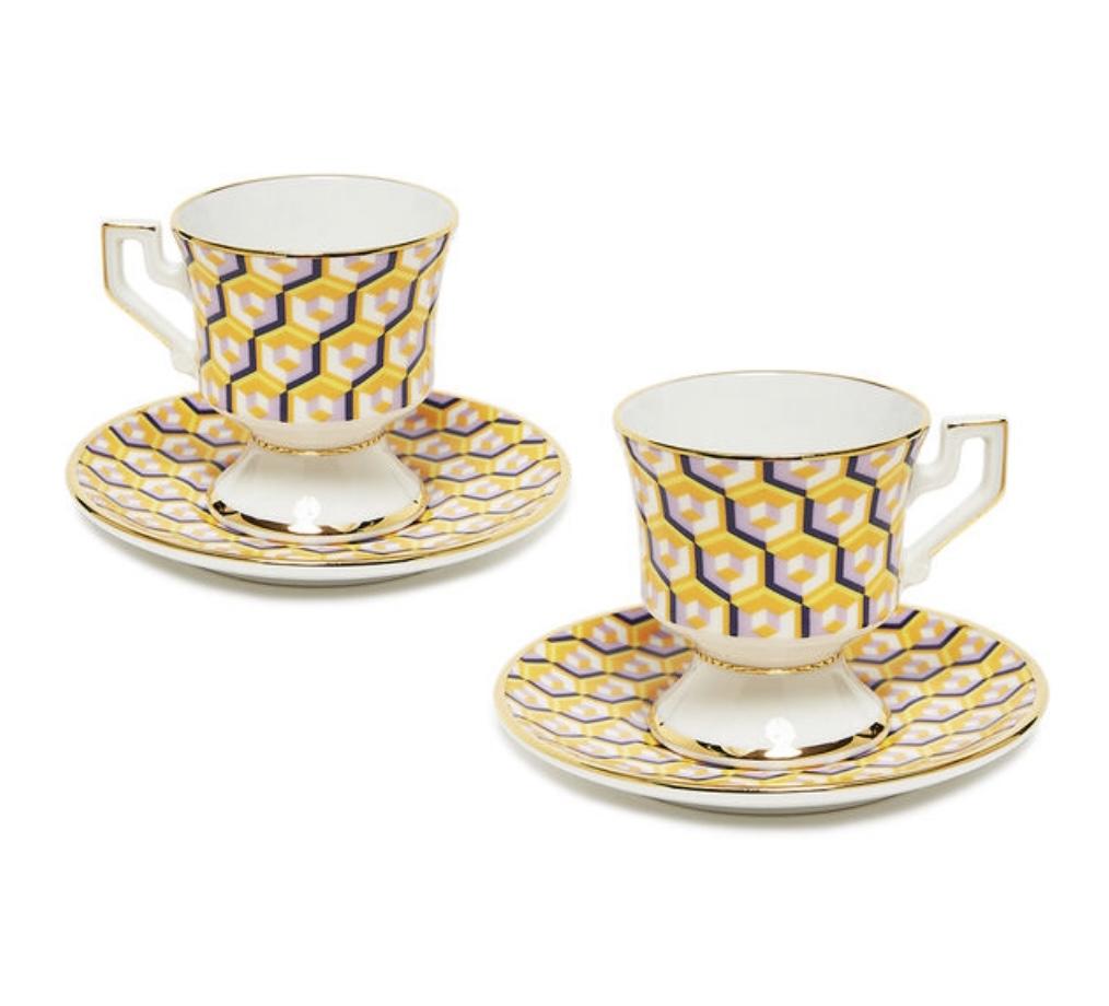 Espresso Cup Set of 2 DIS0007CER001CUB0009 LA DOUBLE J