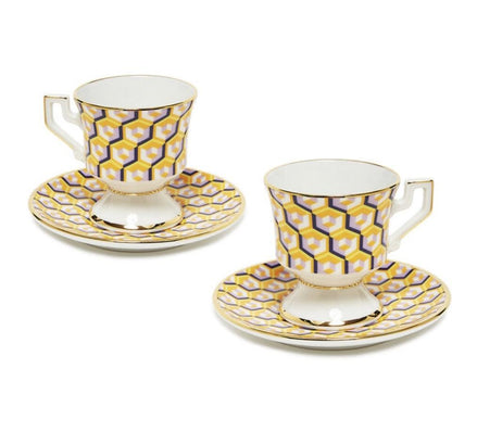 Espresso Cup Set of 2 DIS0007CER001CUB0009 LA DOUBLE J
