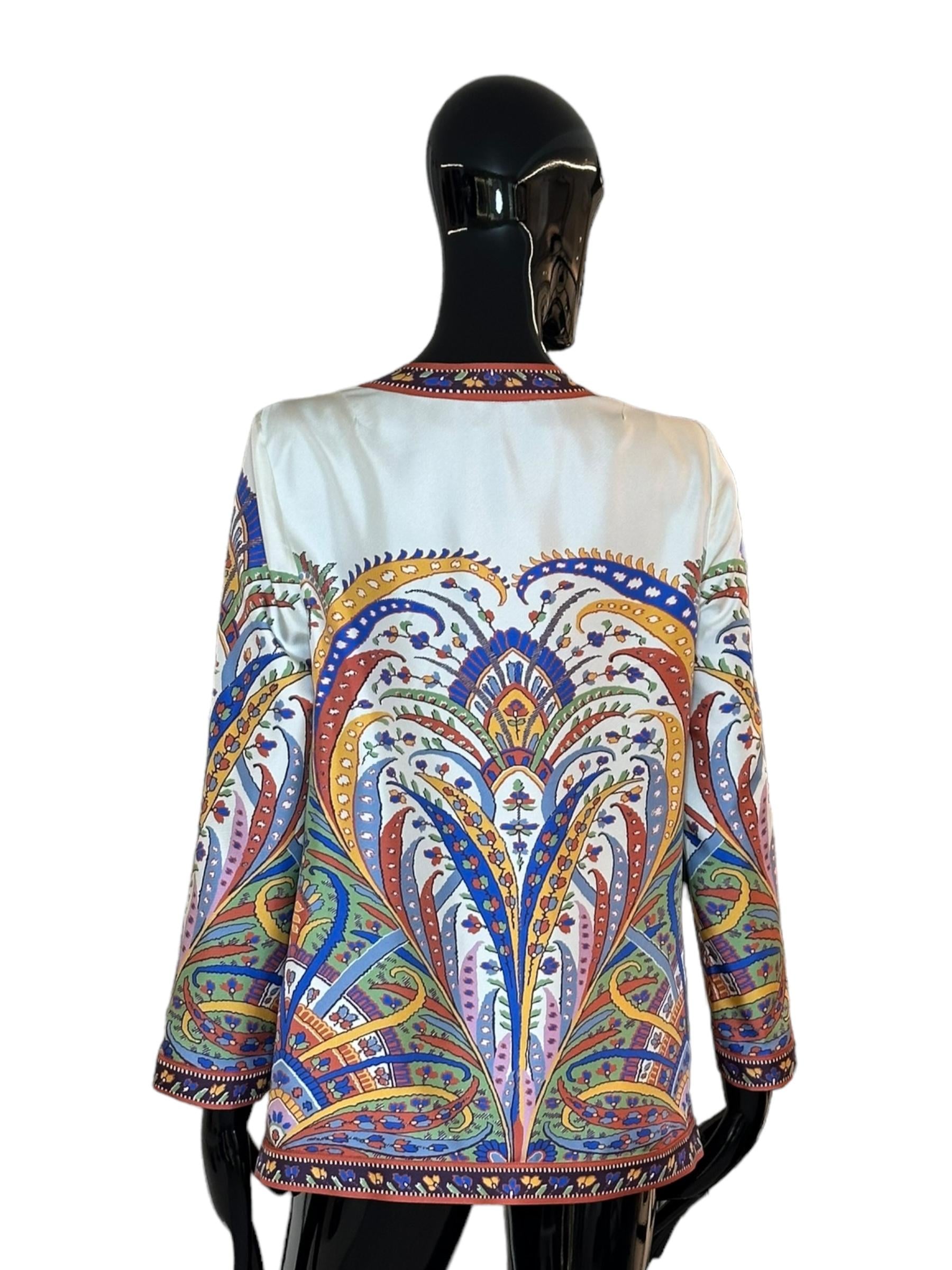 Kesa in seta stampata WRCA0018AK019X0800 ETRO