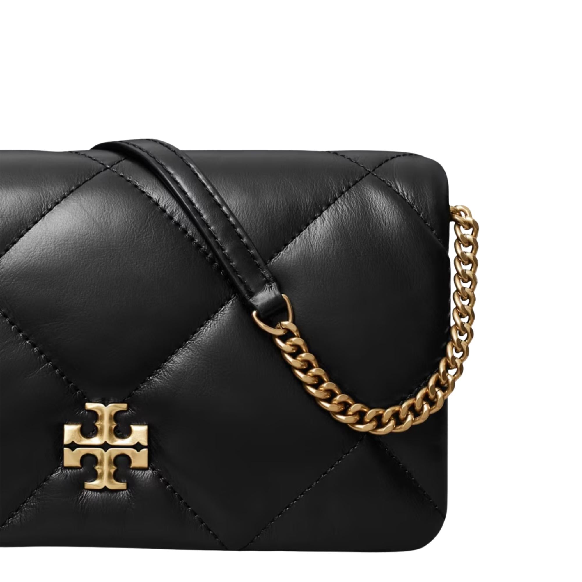 Kira Diamond Quilt Chain Wallet 158624001 TORY BURCH