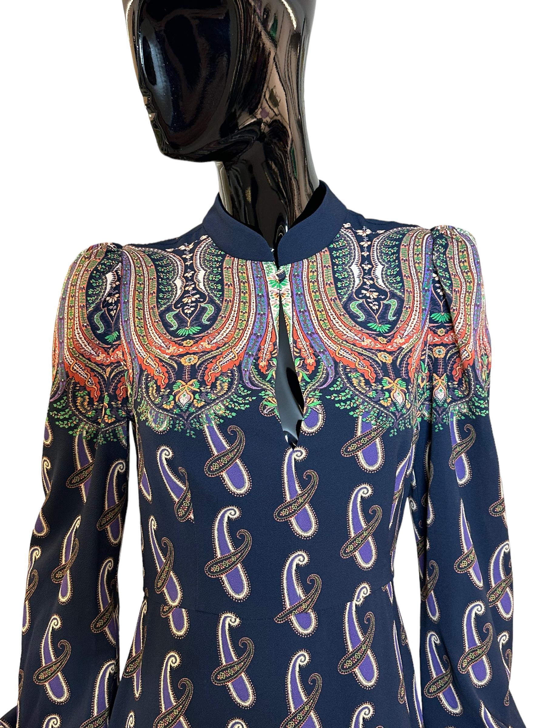 Abito sable' con medaglioni e paisley 116635309200 ETRO