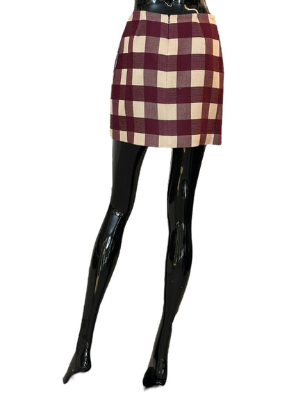 Baia Mni Skirt SKI0124VIS021CHK02RE02 LA DOUBLE J