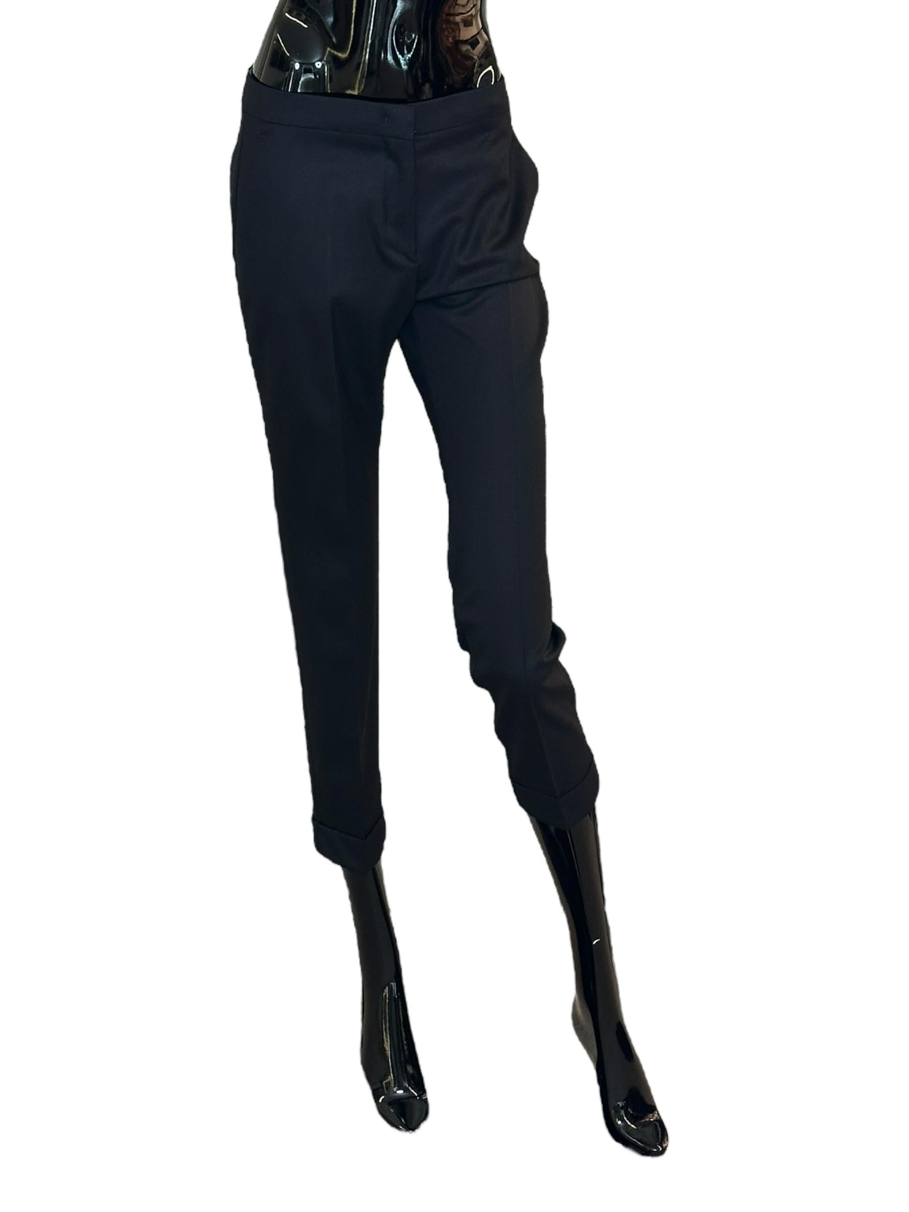 Pantaloni Cropped in lana stretch WREA00299TUBK3N0000 ETRO