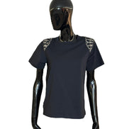 Tshirt in jersey organico con ricami A070316600555 ALBERTA FERRETTI