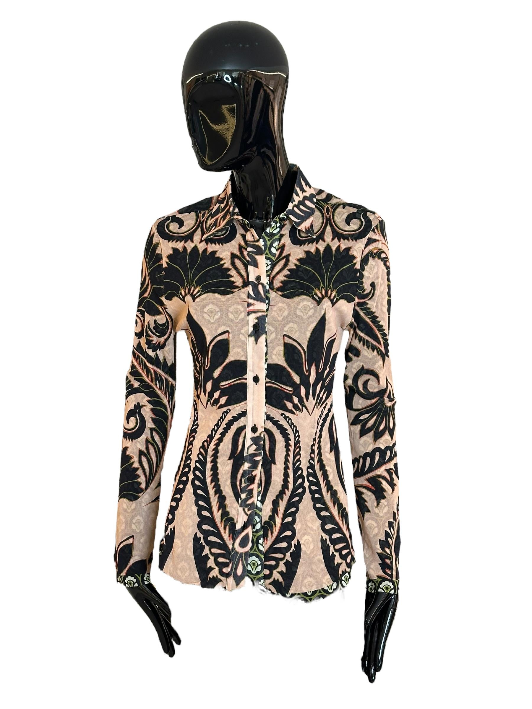 Camicia in tulle stampato WRIA002799IAS16X0870 ETRO