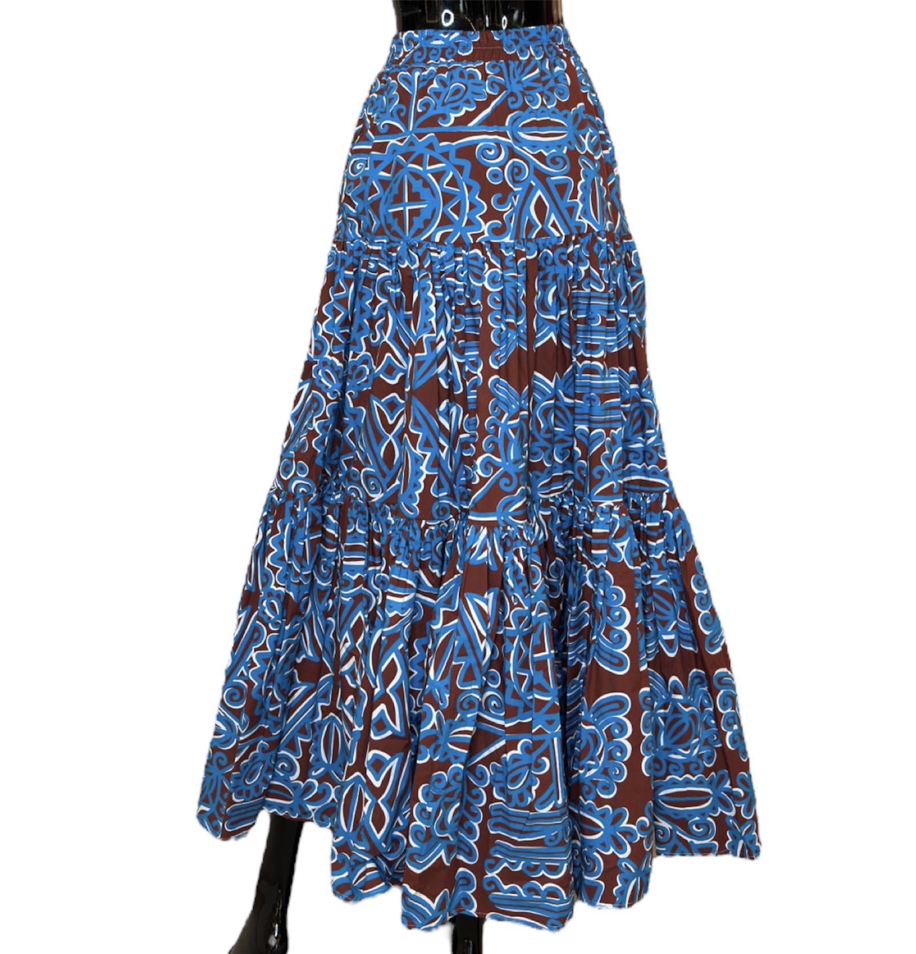 Big Skirt SKI0001COT001PRN0003 LA DOUBLE J