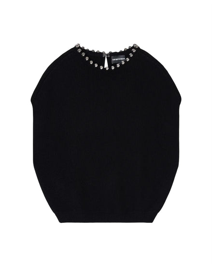 Top con macro boules in metallo EW002804AF19917UC001 EMPORIO ARMANI