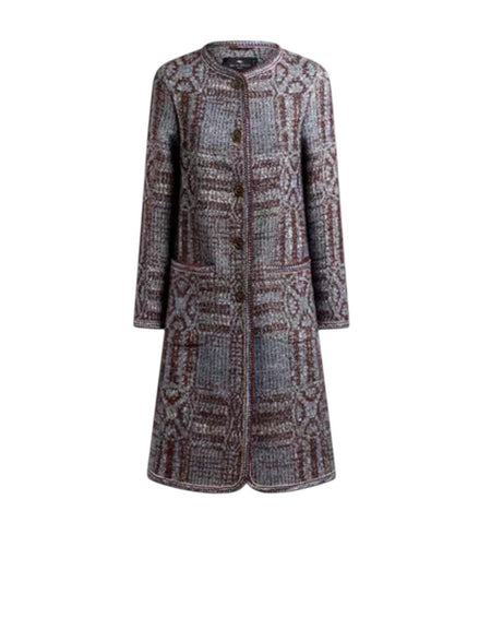 Cappotto in Jacquard boucle WRAA004099TJB36S9880 ETRO