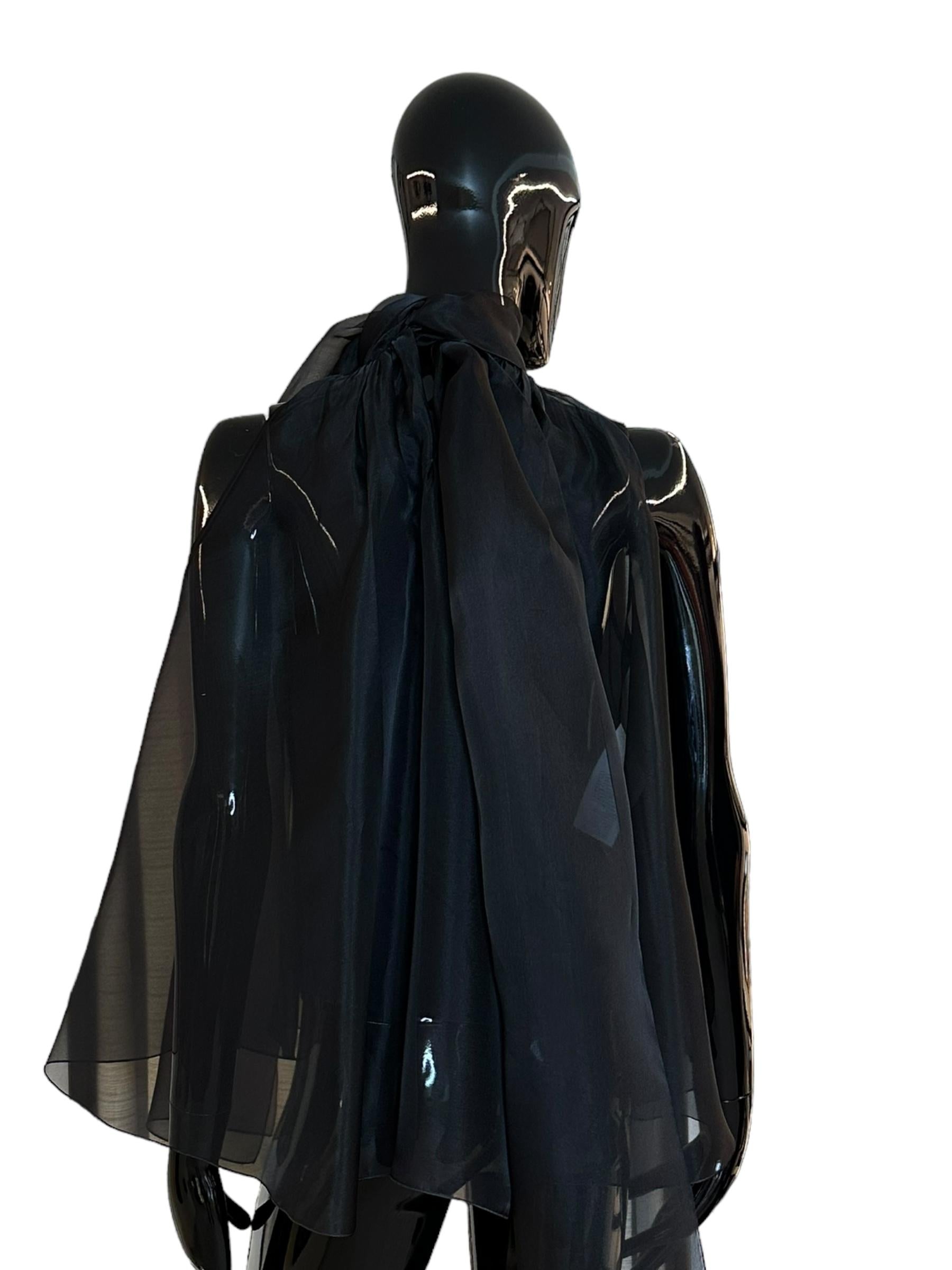 Top organza con fiocco A080416540555 ALBERTA FERRETTI