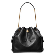 Charlie Quilted Drawstring Shoulder Bag 185831001 TORY BURCH