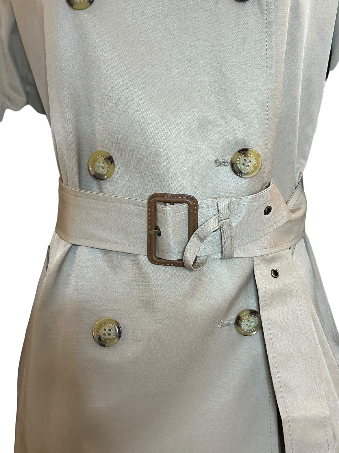 Trench in misto cotone con cintura 297936851002 RALPH LAUREN
