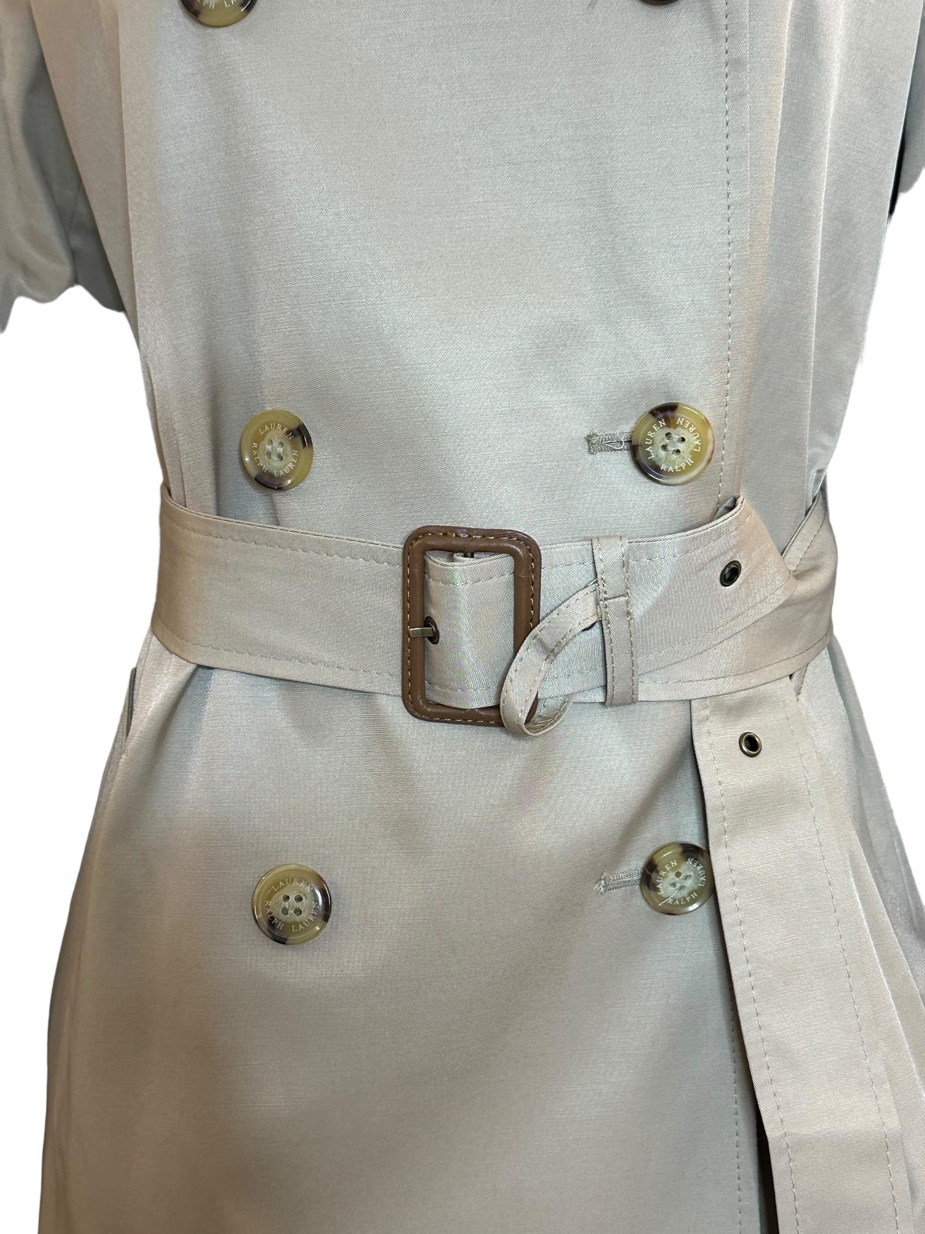 Trench in misto cotone con cintura 297936851002 RALPH LAUREN
