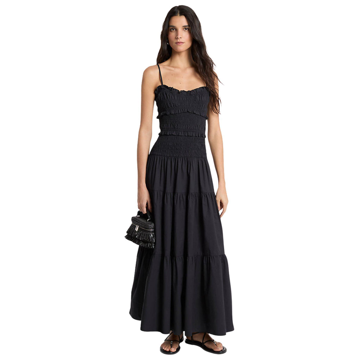 Smocked Maxi Dress MS683BFKLZ001 MICHAEL KORS