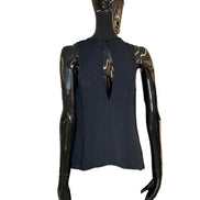 Double georgette v neck top 120588000 FORTE FORTE