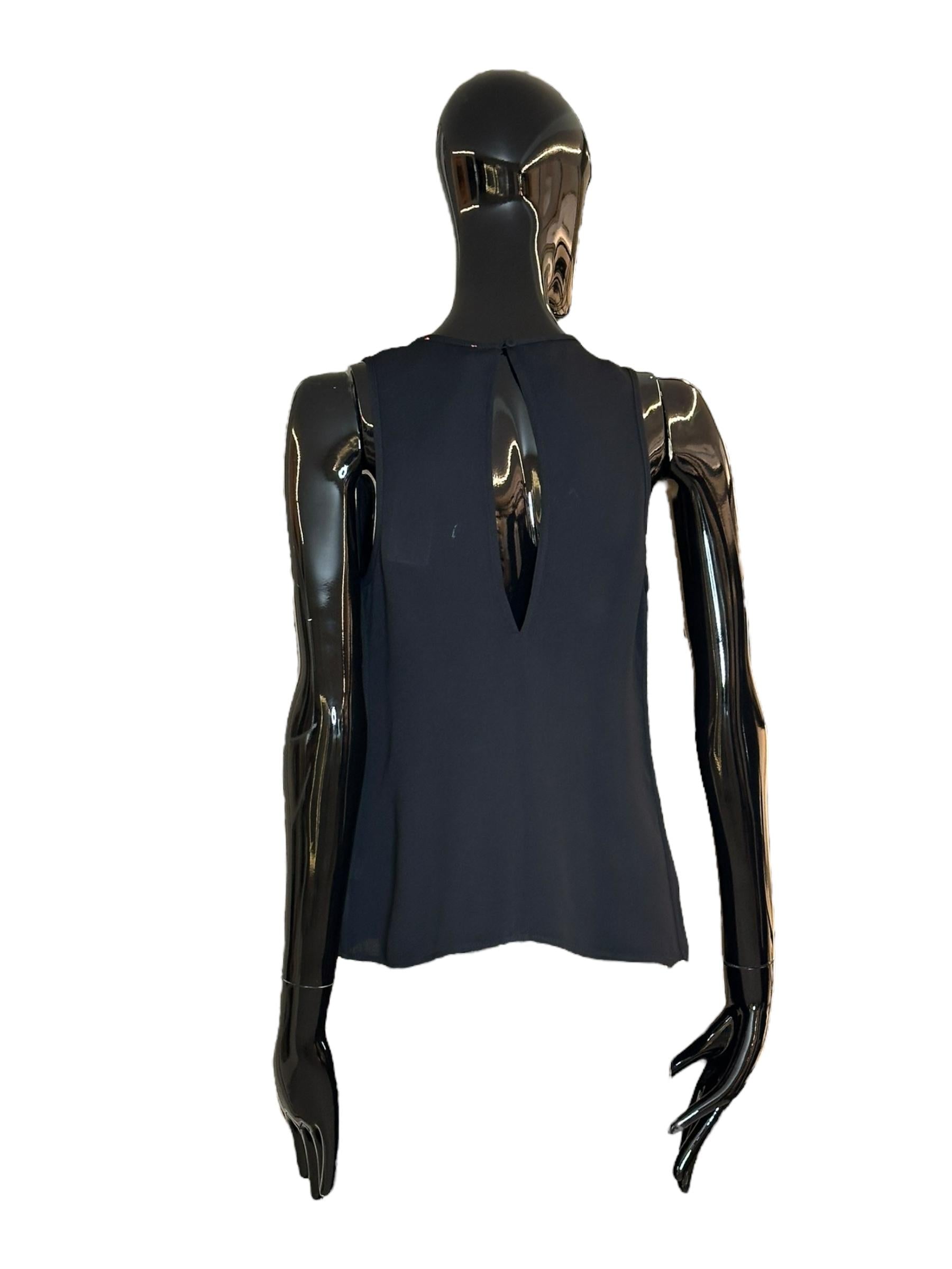 Double georgette v neck top 120588000 FORTE FORTE