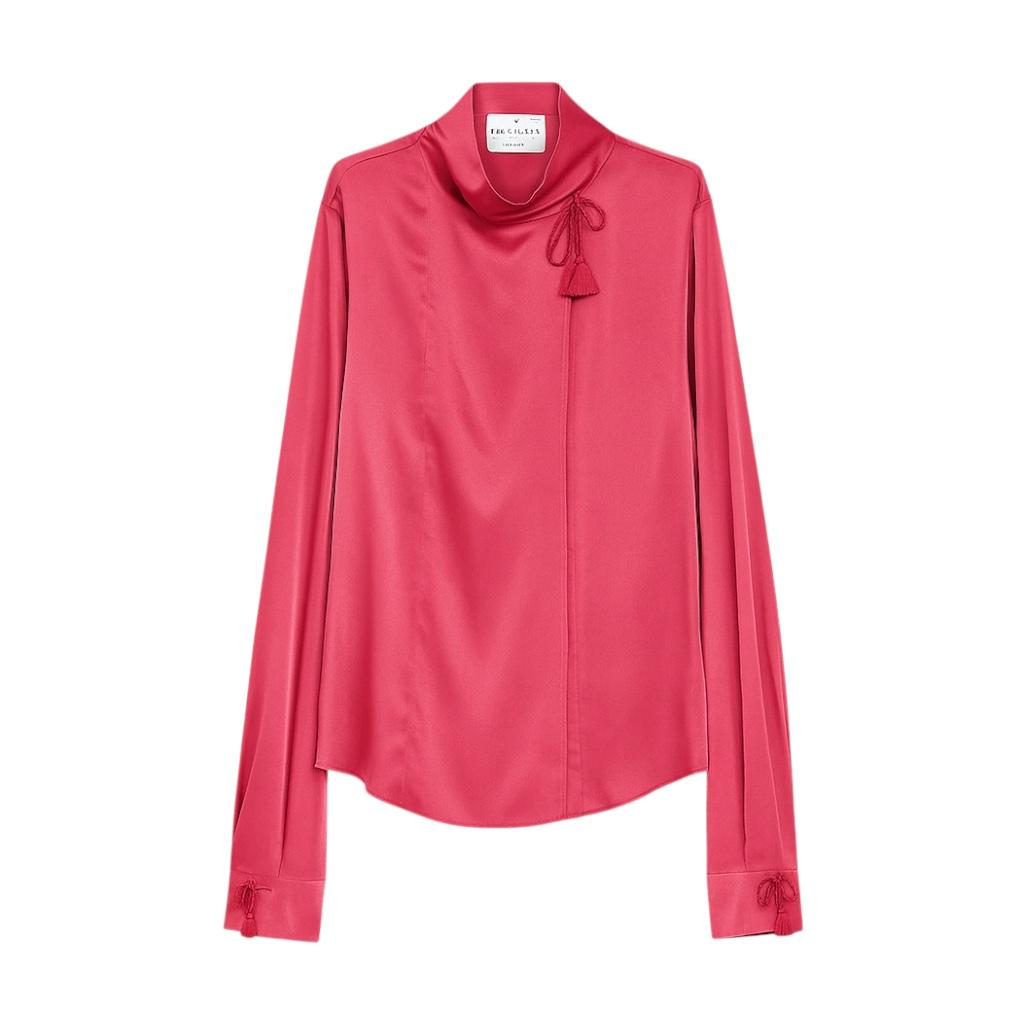 Camicia a kimono in raso di seta 1407603 FORTE FORTE