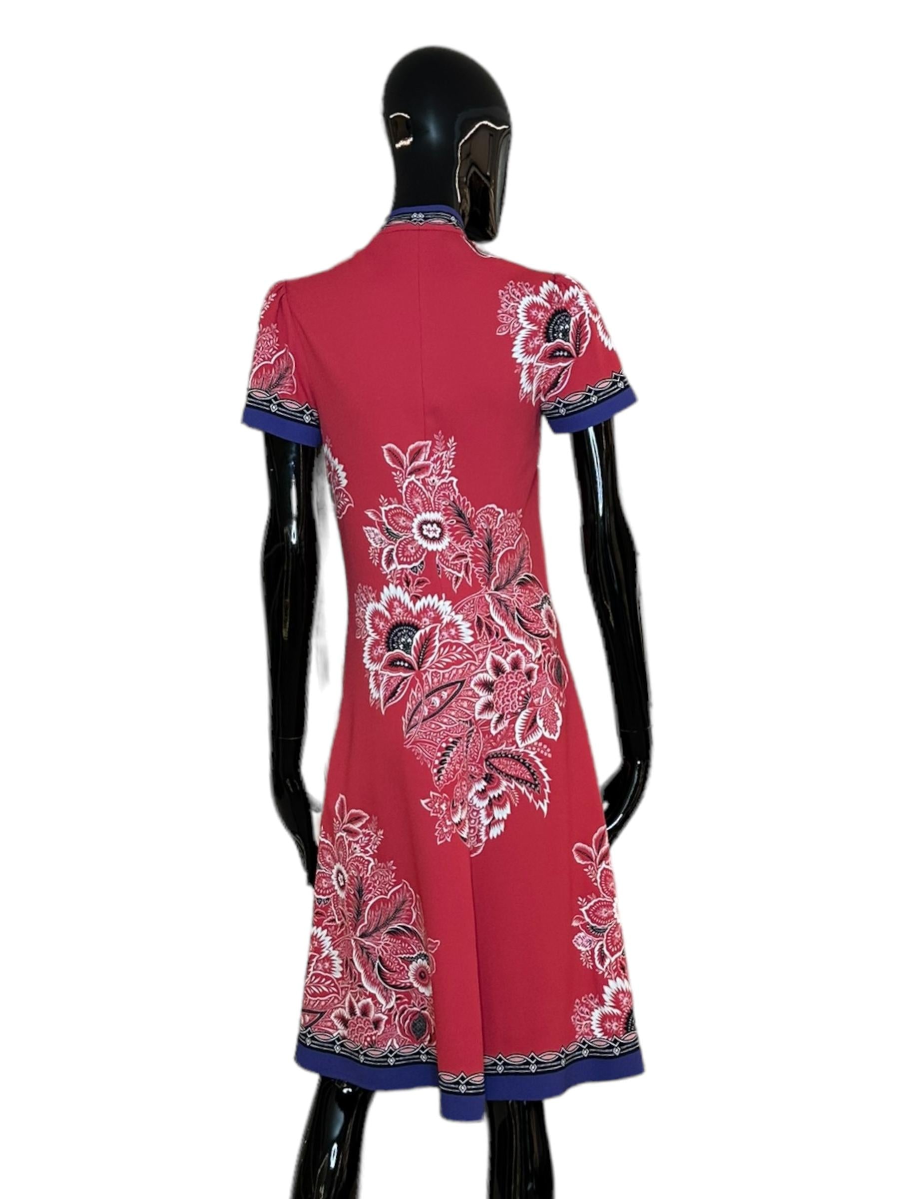 Abito in crepe stampato WRHA0021AK015X0860 ETRO