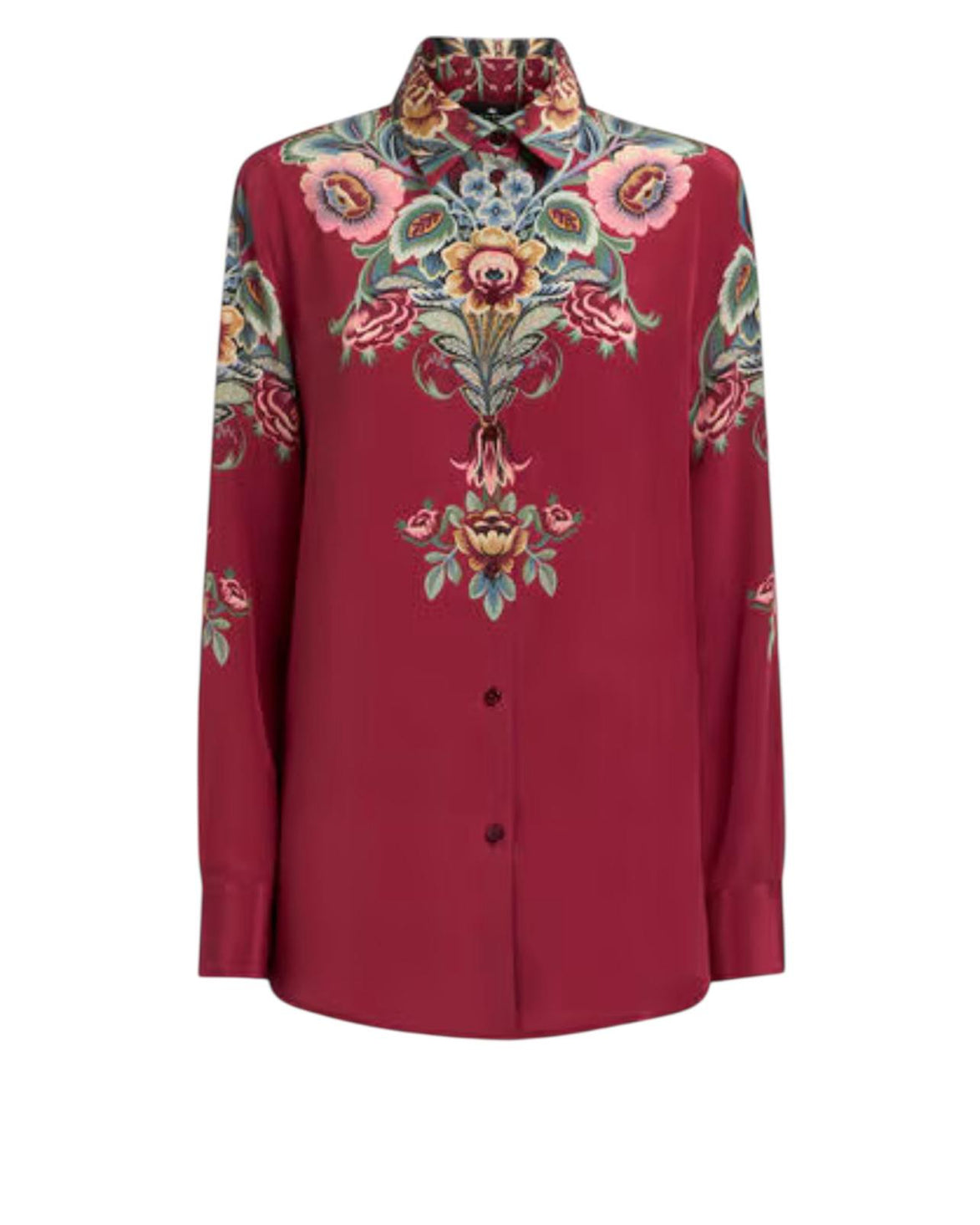 Camicia in seta con stampa piazzata WRIA0013AKA38X0865 ETRO