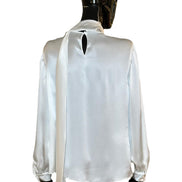 Camicia in satin con collo lavallier A021966190002 ALBERTA FERRETTI